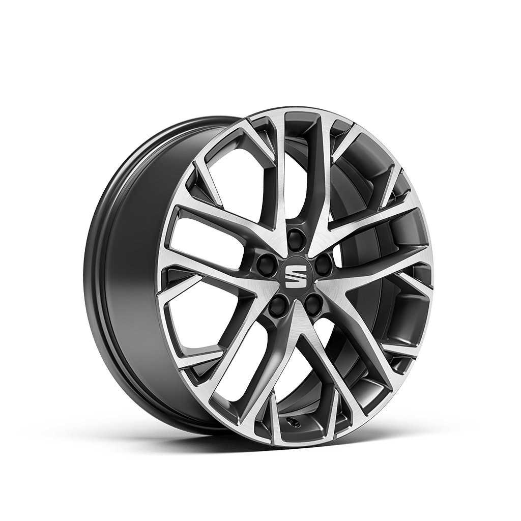 Dynamic 17″ Nuclear Grey Machined Alloy wheels